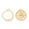 Brass Micro Pave Cubic Zirconia Charms KK-F855-12G-1