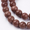 Synthetic Goldstone Bead Strands G-R193-04-10mm-3