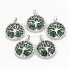 Synthetic Malachite Pendants G-S292-10A-P-1