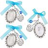 Oval & Flat Round With Word Zinc Alloy Big Pendants FIND-CA0004-75-1