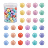 100Pcs 10 Colors Food Grade Eco-Friendly Silicone Beads SIL-TA0001-28-1