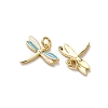 Brass Enamel Pendants FIND-I055-01G-01-2