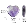 Natural Amethyst Heart Palm Stone G-YW0001-52B-3