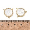 Brass Micro Pave Clear Cubic Zirconia Chandelier Component Links CU-CBA5585-03G-02-3