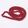 Crackle Glass Beads Strands X-CCG-Q001-8mm-18-2