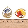 Alloy Resin Pendants RE-CBA591C-03G-3