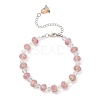 2Pcs 2 Colors Lampwork Beaded Bracelets for Women BJEW-JB12135-3