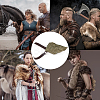 1Pc Medieval Faux Fur Single Shoulder Armor AJEW-CL0004-81-4