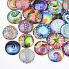 Flat Back Glass Cabochons GGLA-S047-04A-6mm-2