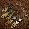 18x13mm Clear Domed Glass Cabochon Cover for DIY Alloy Portrait Bookmark Making DIY-X0124-AB-NR-1