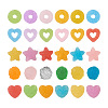 Yilisi 120Pcs 7 Style Resin Decoden Cabochons Accessories RESI-YS0001-07-1