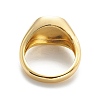 Brass Signet Ring for Women RJEW-E058-01G-08-3