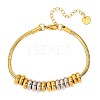 304 Stainless Steel Beaded Bracelets WG9C266-01-5