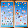 8 Sheets 8 Styles PVC Waterproof Wall Stickers DIY-WH0345-112-1