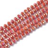 Electroplate Glass Beads Strands EGLA-J147-A-FR09-1