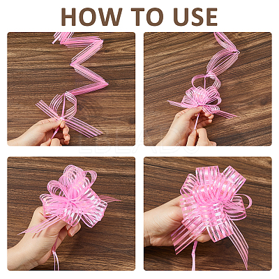 24Pcs 12 Colors Plastic Pull Bows AJEW-FH0009-01-1