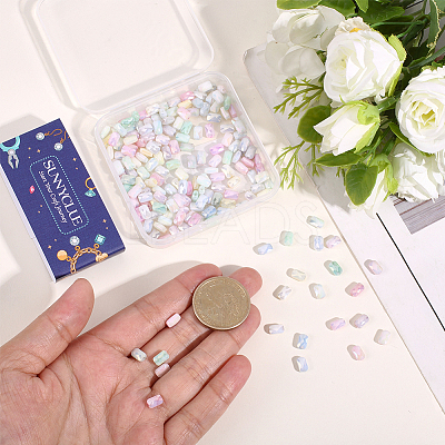 210Pcs 7 Colors Anti-Tarnish Electroplate Glass Beads GLAA-SC0003-16-1