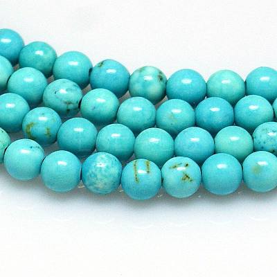 Natural Magnesite Beads Strands TURQ-P027-69-4mm-1