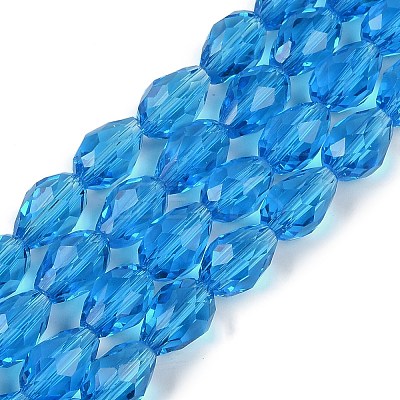 Transparent Glass Beads Strands EGLA-N013-T10mm-D17-1