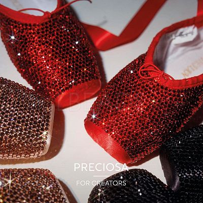 Preciosa&reg Crystal Hotfix Flatback Stones Y-PRC-HSS8-50020-1