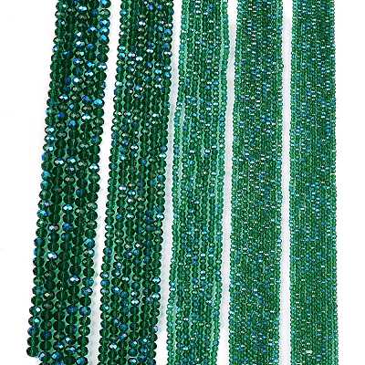 Electroplate Glass Beads Strands EGLA-A044-T4mm-L18-1
