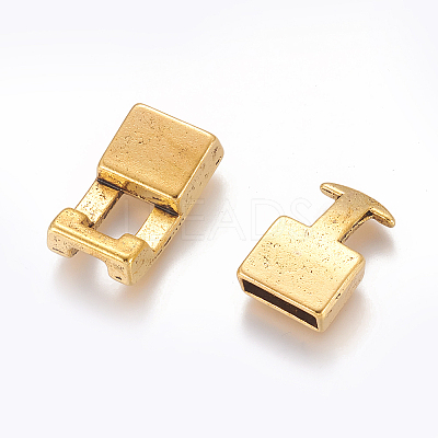 Tibetan Style Alloy Snap Lock Clasps X-GLF11313Y-NF-1