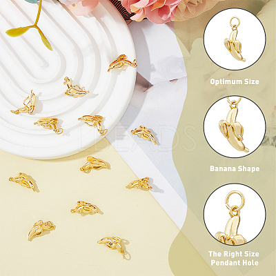12Pcs Brass Pendants KK-HY0003-23-1