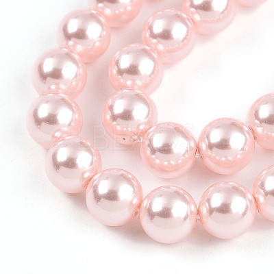 Baking Paint Pearlized Glass Pearl Bead Strands HY-N002-6mm-A10-1