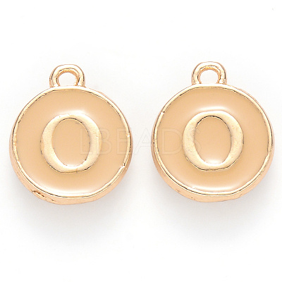 Golden Plated Alloy Enamel Charms LS-ENAM-S118-06O-1