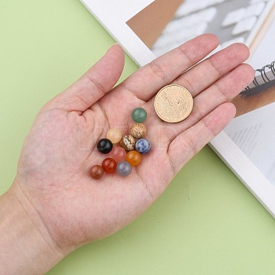 Natural & Synthetic Gemstone Stone Beads G-S117-10mm-M-1