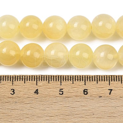 Natural Golden Silk Jade Beads Strands G-Z112-A01-10mm-1