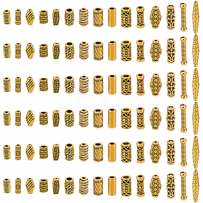 150Pcs 15 Styles Tibetan Style Alloy Beads FIND-SC0023-87-1
