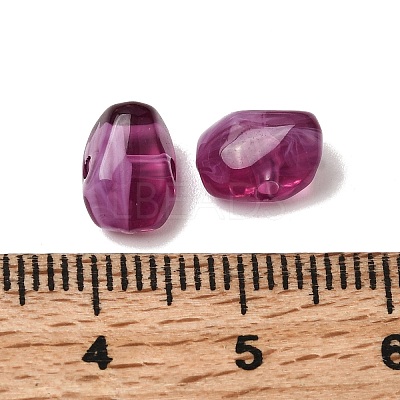 Opaque Acrylic Imitation Gemstone Beads OACR-G061-04B-1