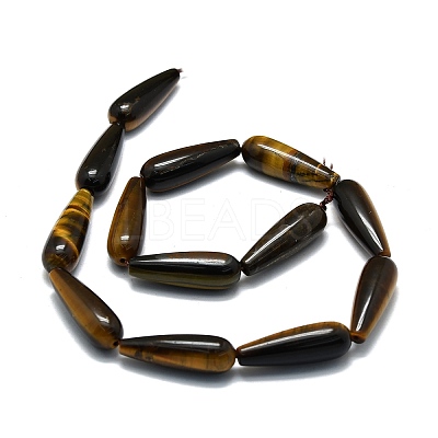 Natural Tiger Eye Beads Strands G-E576-34-1