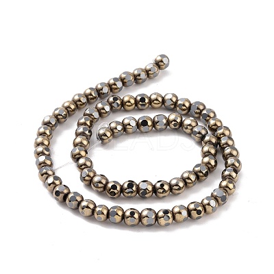 Electroplated Non-magnetic Synthetic Hematite Beads Strands G-G862-02I-1