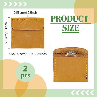 Cowhide Leather Jewelry Storage Bags ABAG-WH20003-04-1
