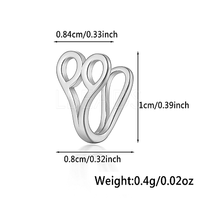 S925 Silver Heart Crown Cross Moon Nose Clip Fashion Jewelry VW3837-2-1