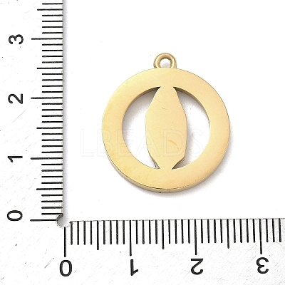 304 Stainless Steel & Rhinestone Pendants STAS-G371-09C-01G-1