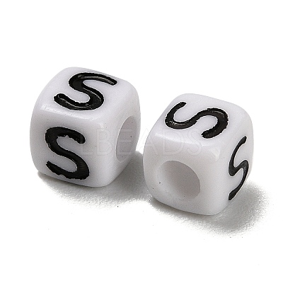 Opaque Acrylic Beads OACR-S076-01S-1