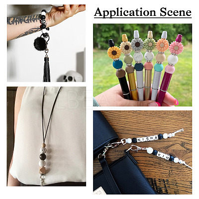 150Pcs 15 Styles Silicone Beads SIL-TA0001-30-1