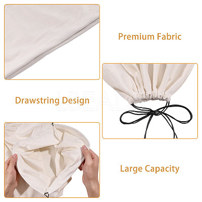 3Pcs 3 Styles Flannel Packing Drawstring Bags ABAG-CO0001-01-1