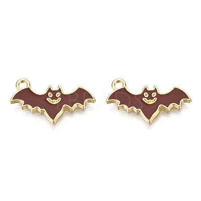 Light Gold Plated Alloy Pendants LS-ENAM-T009-11B-1