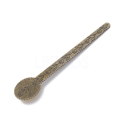 Tibetan Style Alloy Bookmark Rulers AJEW-JK00262-01-1