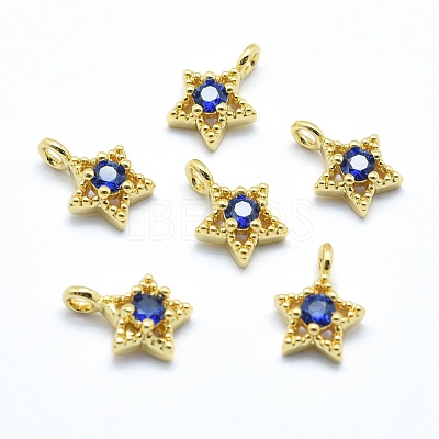 Brass Charms ZIRC-J040-37G-03-NR-1