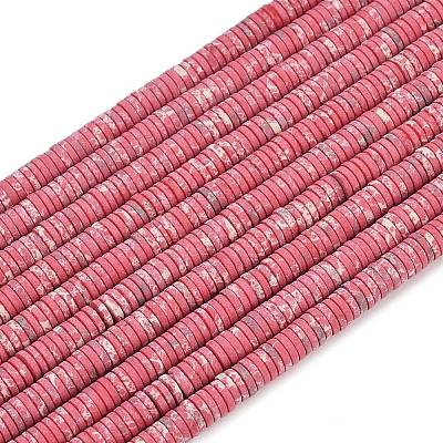 Dyed Synthetic Imperial Jasper Beads Strands G-A272-C06-04-1