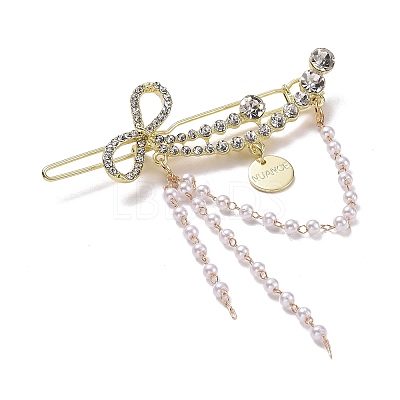 Alloy Crystal Rhinestone Hair Barrettes LS-PHAR-Z003-08LG-1