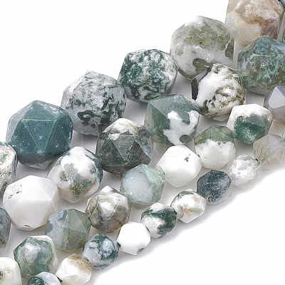 Natural Tree Agate Beads Strands G-S332-10mm-010-1