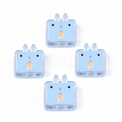 Transparent Acrylic Beads ACRC-S039-10-1
