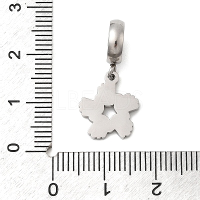 304 Stainless Steel Colorful Enamel European Dangle Charms STAS-D153-01B-P-1