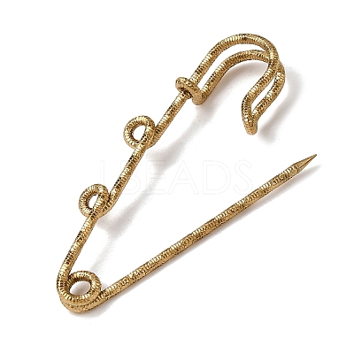 304 Stainless Steel Safety Pins Brooch Findings STAS-C181-01B-G-1